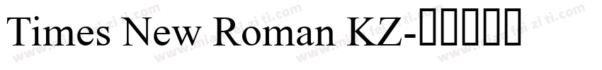 Times New Roman KZ字体转换